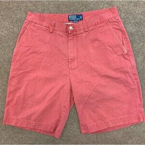 Polo Ralph Lauren Shorts Mens 32 Prospect Flat Front Chino Pre-Washed Preppy